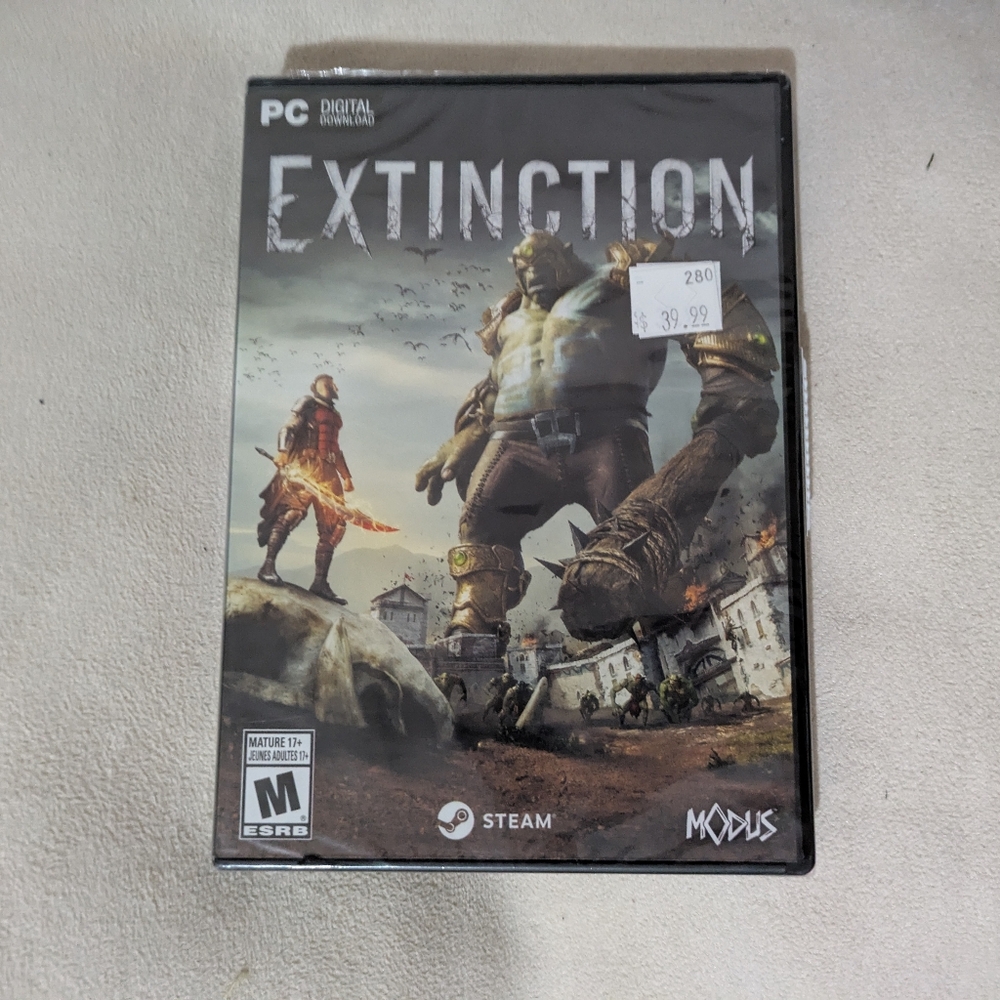 5 For $25 Extinction PC Digital Video Game Modus M for Mature New Sealed